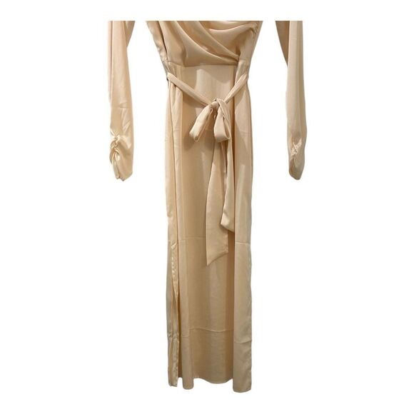Alexia Admor Mockneck MIDI Dress Champagne NWT Size 4 Women’s - Picture 5 of 14